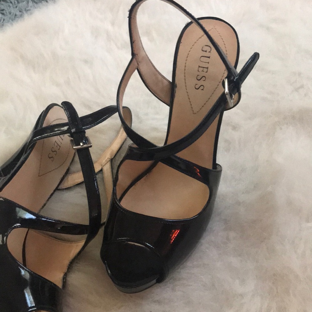 Guess Strappy Heels Peep Toe - Picture 2 of 5